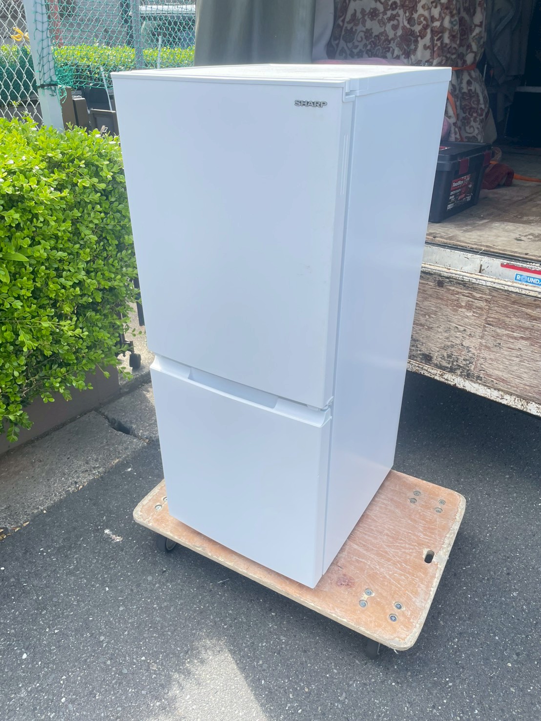 SHARP冷蔵庫 SJ-D15J-W 152L 2023年製の出張買取事例|横浜市西区