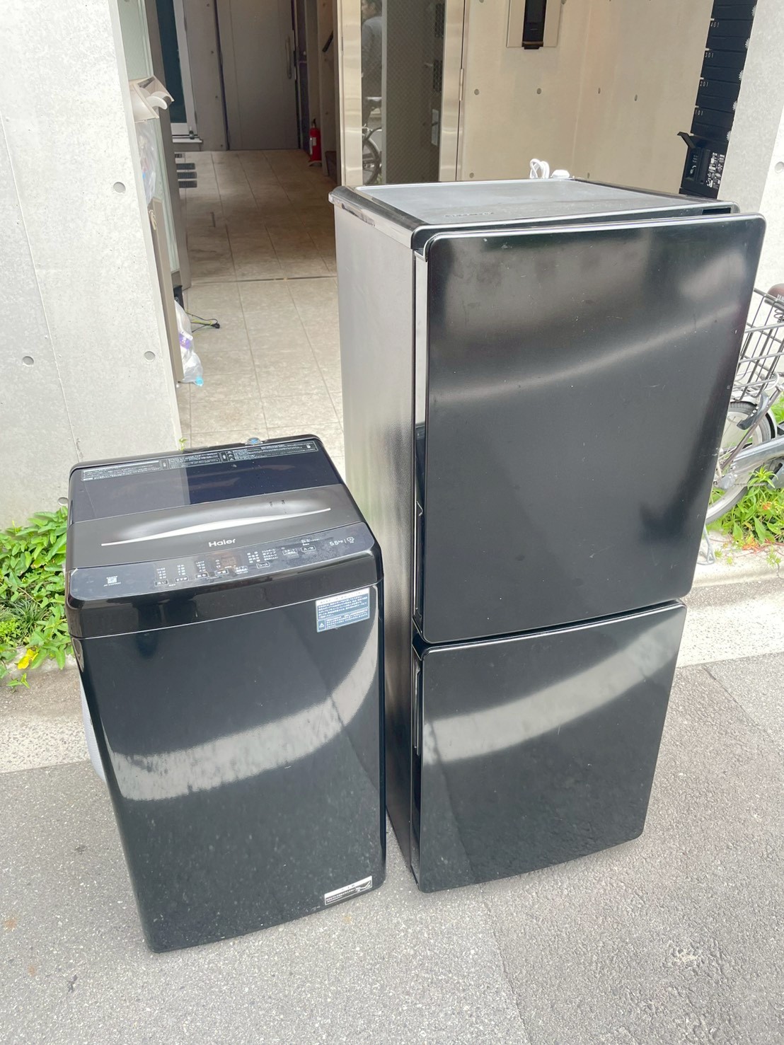 Haier冷蔵庫 JR-F15KS 150L 2025年製・Haier洗濯機 JW-U55MK 5.5kg 2025年製の出張買取事例|世田谷区若林