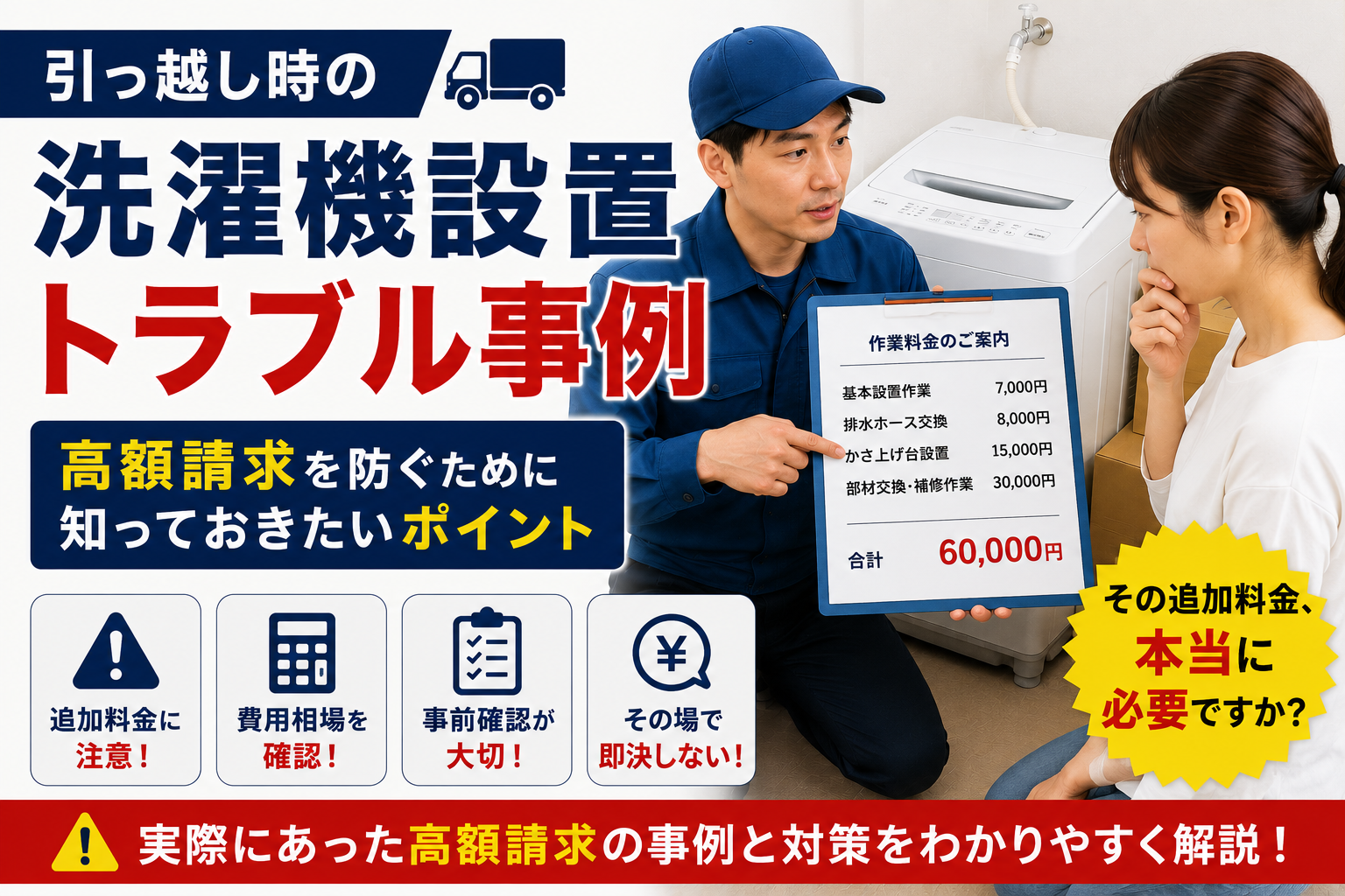引っ越し 洗濯 機 設置