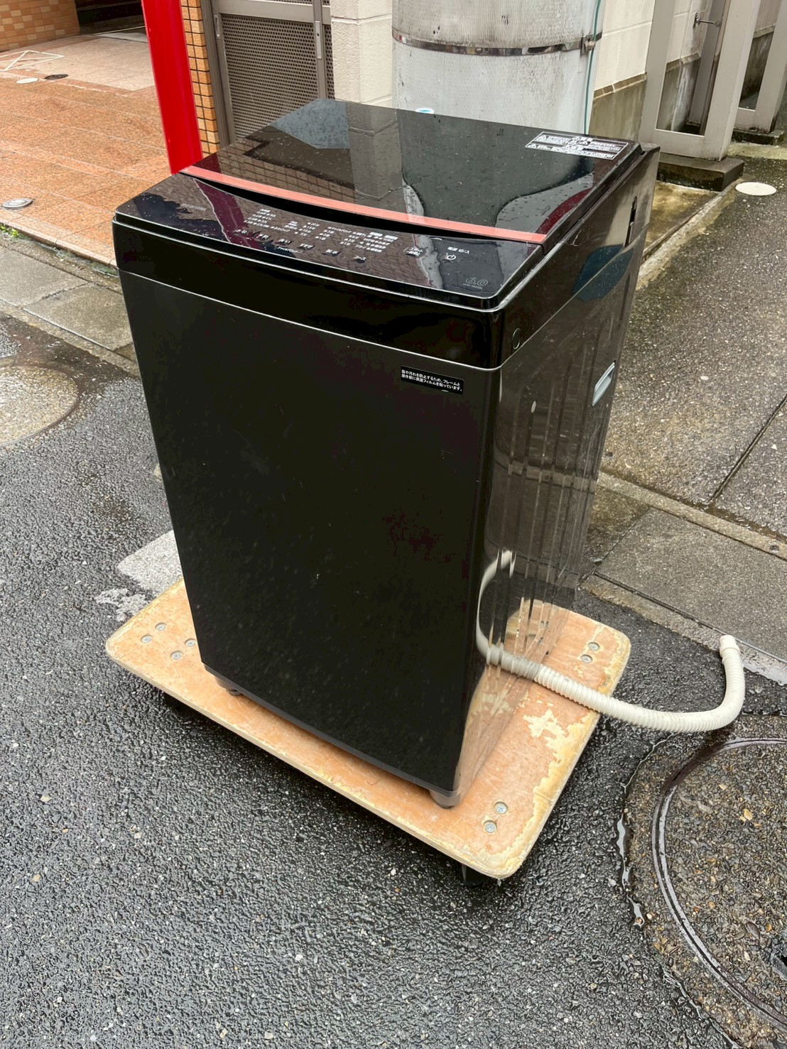 IRIS OHYAMA洗濯機 IAW-T605BL 6kg 2022年製の出張買取事例|文京区水道